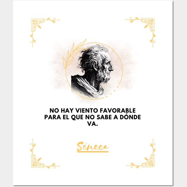 Seneca: the philosopher who helps you find your direction Wall Art by CachoGlorious